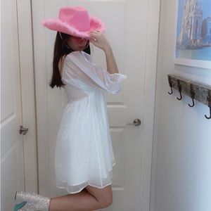 Red Dress Boutique White Disco Space Cowboy Bride Dress